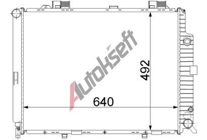 Chladi vody 28.24.504, 640-495-33mm