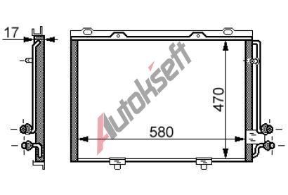 chladi klimatizace - kondenztor 28.24.540, 580-475-16mm