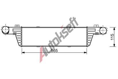 Chladi vzduchu intercooler 28.25.551, 560-115-50mm