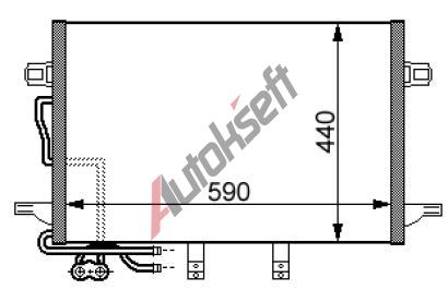 chladi klimatizace - kondenztor 28.27.540, 2115000154