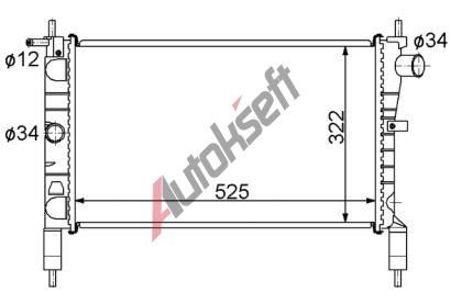 Chladi vody 32.12.500, 525-315-25mm