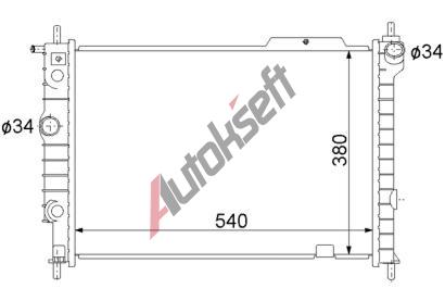 Chladi vody 32.12.501, 538-370-17mm