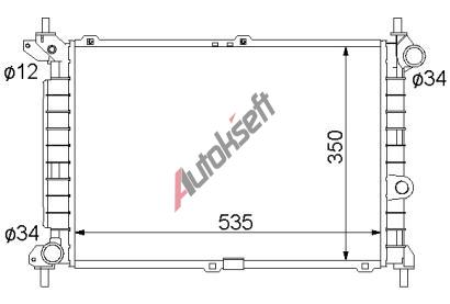 Chladi� vody 32.12.505, 500-358-42mm