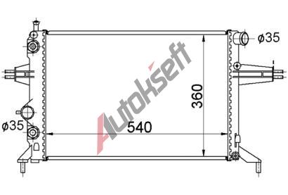 Chladi vody 32.15.505, 540-380-25mm