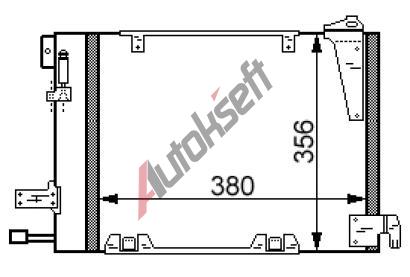 chladi klimatizace - kondenztor 32.15.541, 370-380-25mm