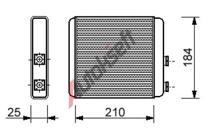 chladi topen -AC 32.15.591, 210x184x25mm