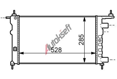 Chladi� vody 32.20.504, 530-280-26mm