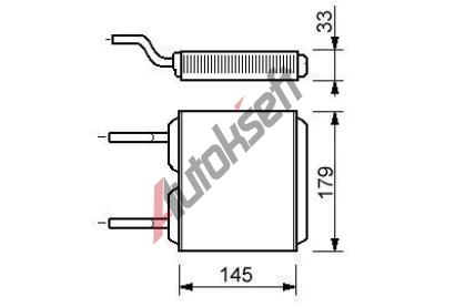 chladič topení 32.20.590, 159-190-49mm chladič topení 32.20.590, 159-190-49mm
