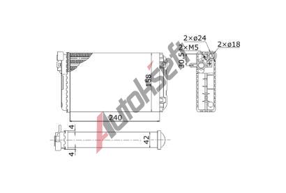 chladič topení 32.26.590, 239-160-45mm chladič topení 32.26.590, 239-160-45mm