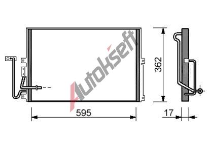 chladi klimatizace - kondenztor 32.35.540, 610-368-22mm
