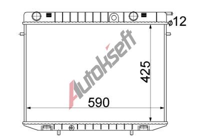 Chladič vody 32.36.500, 423-600-44mm Chladič vody 32.36.500, 423-600-44mm