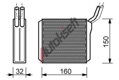 chladi� topen� 32.36.590, 160-160-38mm