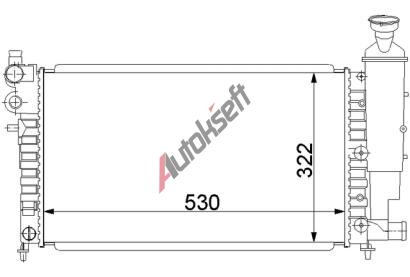 Chladi� vody 34.10.502, 530-322-27mm