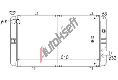 Chladi vody 34.16.502, 600-360-33mm