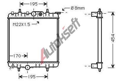 Starline Chladi vody 34.17.500, 375-405-17mm