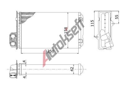 Starline Chladi topen model Valeo 34.18.590, 250-157-42mm