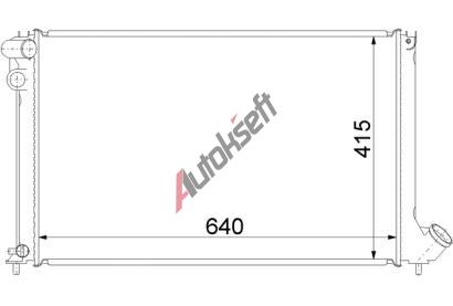 Chladi� vody 34.20.511, 640-415-28mm