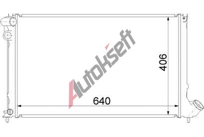 Chladi vody 34.20.512, 640-415-34mm