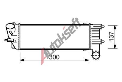 Chladi vzduchu intercooler 34.38.550, 300-137-85mm