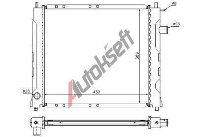 Chladi vody 35.42.502, 432-420-25mm