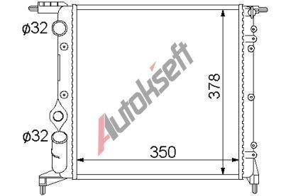 Chladi� vody 36.10.500, 350-380-20mm