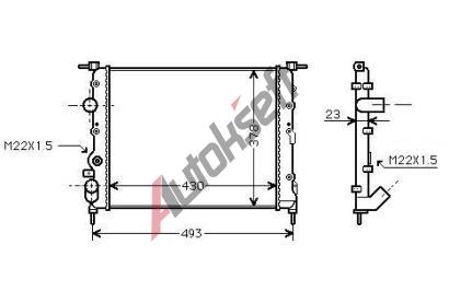 Starline Chladi vody 36.18.500, 430-375-28mm