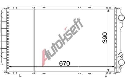 Chladič vody 36.26.500, 670-400-35mm Chladič vody 36.26.500, 670-400-35mm
