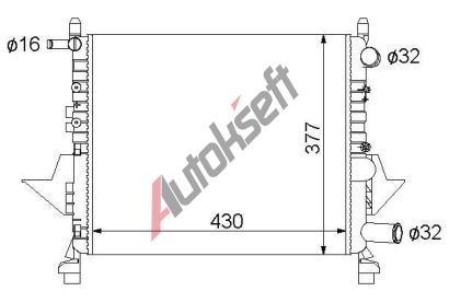 Starline Chladi vody 36.28.502, 430-378-28mm