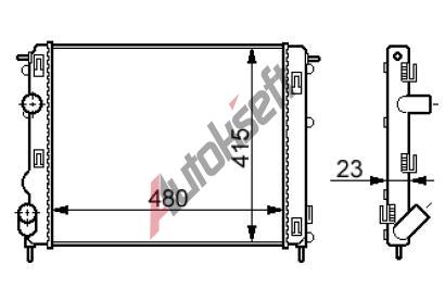 Chladi vody 36.31.504, 480-414-27mm