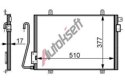 chladi klimatizace - kondenztor 36.31.540, 510-375-16mm