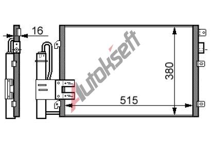 chladi klimatizace - kondenztor 36.31.541, 510-380-16mm
