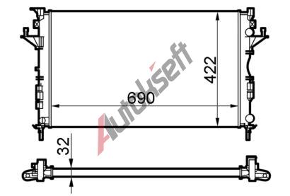 Chladič vody 36.71.502 Chladič vody 36.71.502