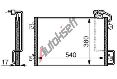 chladi klimatizace - kondenztor 36.72.540, 545-380-18mm