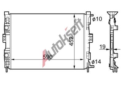Chladič vody 36.82.502 Chladič vody 36.82.502