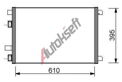 chladi klimatizace - kondenztor TOP QUALITY 36.82.540Q, 8200115543