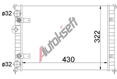 Chladi vody 38.14.500, 430-322-34mm