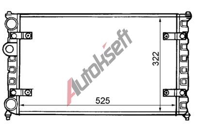 Chladi vody 38.14.501, 525-322-34mm