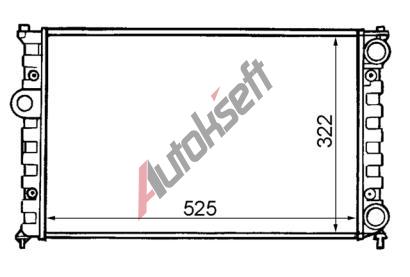 Chladi vody 38.14.503, 525-322-34mm