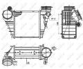 Starline Chladi vzduchu - intercooler 40.14.554, 1J0145803M