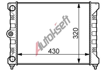 Chladi vody 42.14.500, 430-320-34mm