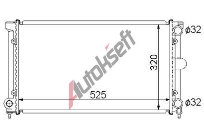 Chladič vody 42.20.501, 525-320-38mm Chladič vody 42.20.501, 525-320-38mm