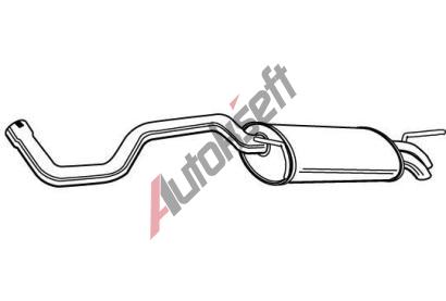 Starline Zadní tlumič výfuku 42.28.403, -/233-537 Starline Zadní tlumič výfuku 42.28.403, -/233-537