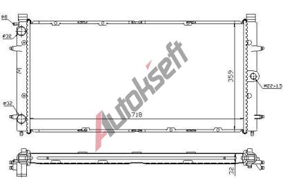 Starline Chladi vody 42.36.500, 720-377-33mm