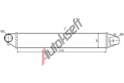 Starline Chladi vzduchu intercooler 42.50.550, 1109138