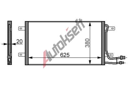 chladi klimatizace - kondenztor 42.72.540, 610-375-30mm