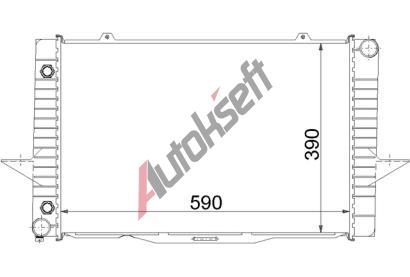 Chladi vody 44.20.503, 590-388-33mm