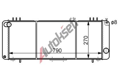 Chladič vody 68.12.500, 787-284-44mm Chladič vody 68.12.500, 787-284-44mm