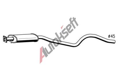 Starline Střední díl výfuku 70.14.420, 15001/282-793  Starline Střední díl výfuku 70.14.420, 15001/282-793