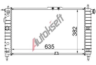Chladič vody 70.14.500, 635-382-25mm Chladič vody 70.14.500, 635-382-25mm
