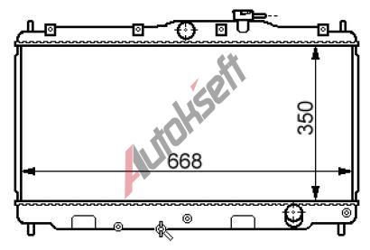 Chladi vody 74.12.502, 350-670-17mm